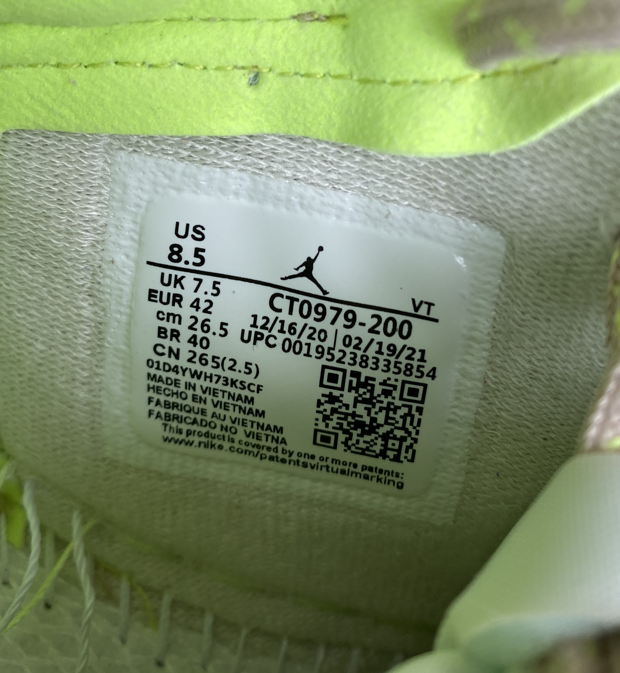 Air Jordan 1 Zoom CMFT Lemon Twist