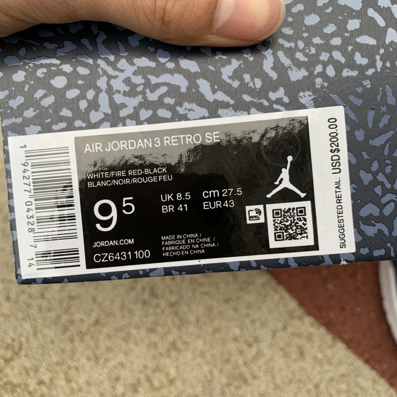 Air Jordan 3 SE DNM “Fire Red”