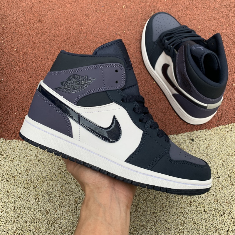 Jordan 1 Mid Obsidian Sanded Purple
