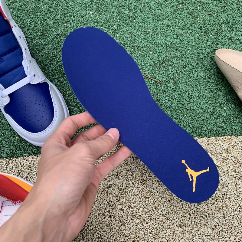 Jordan 1 Mid Royal Blue Laser Orange GS