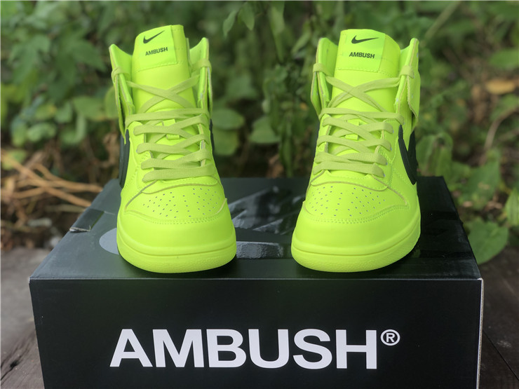 Ambush x Nike Dunk High ''Fluorescent Green''