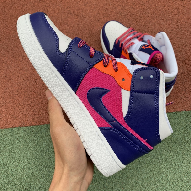 Jordan 1 Mid Fire Pink Barely Grape