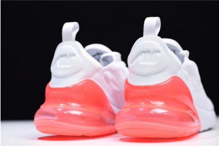 NIKE mens AIR MAX 270 WHITE HOT PUNCH