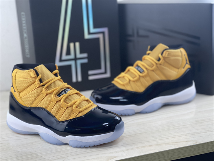 Air Jordan 11 Blue and yellow