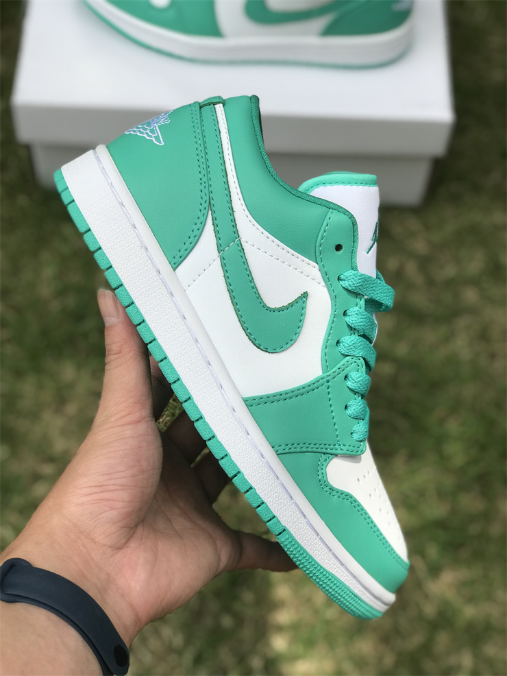 Air Jordan 1 Low White green