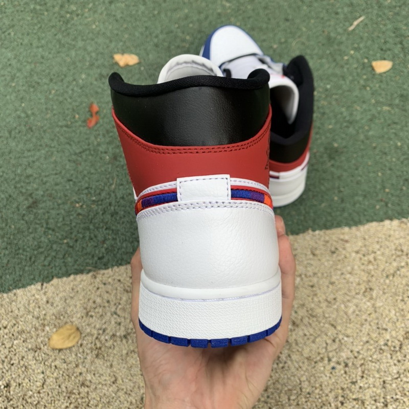 Jordan 1 Mid Rush Blue University Red