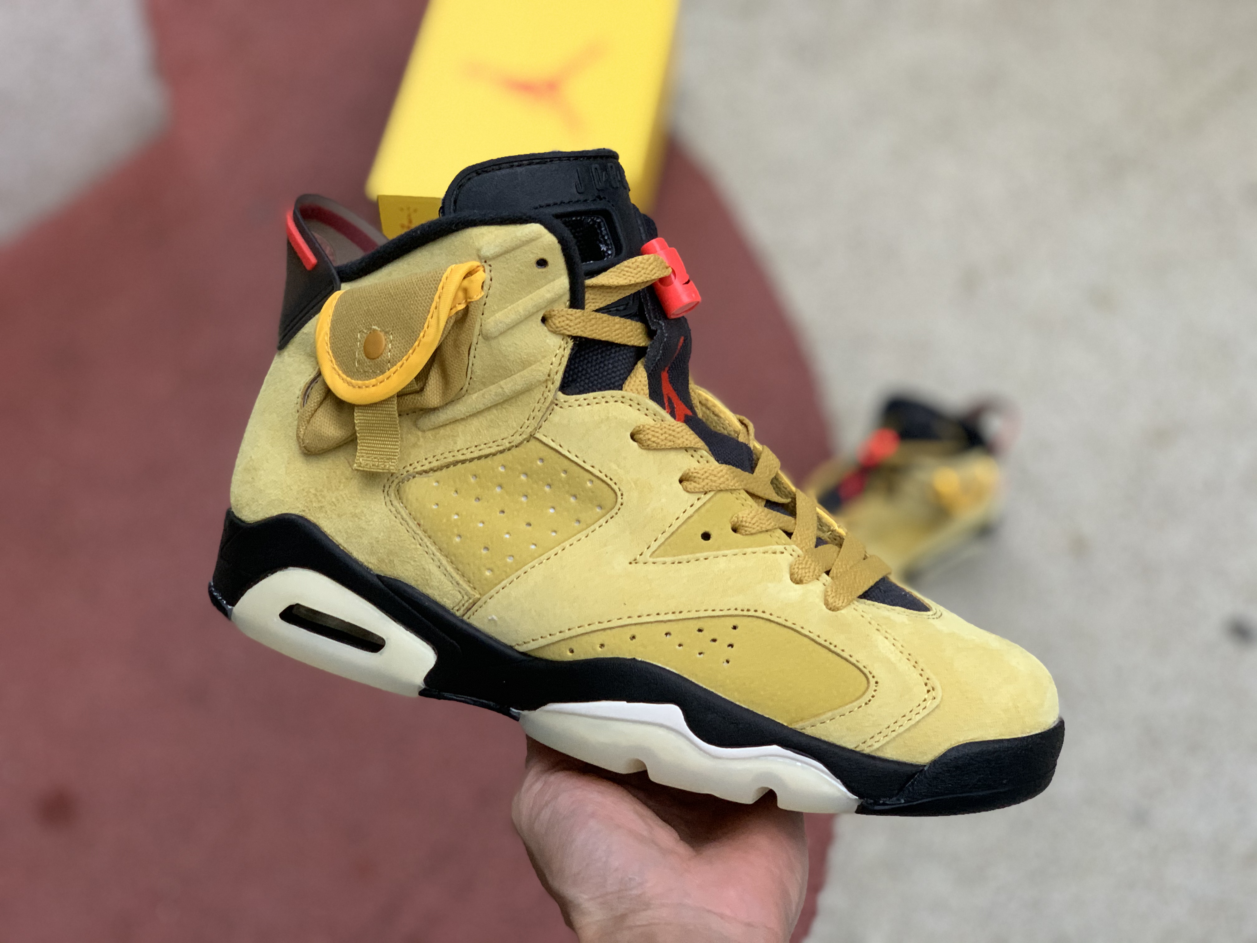 Travis Scott x Air Jordan 6 Wheat Yellow