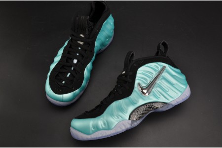 Nike Air Foamposite Pro Island Green Metallic Platinum mens