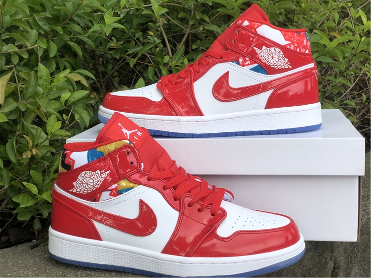 Air Jordan 1 Mid ''White Red''