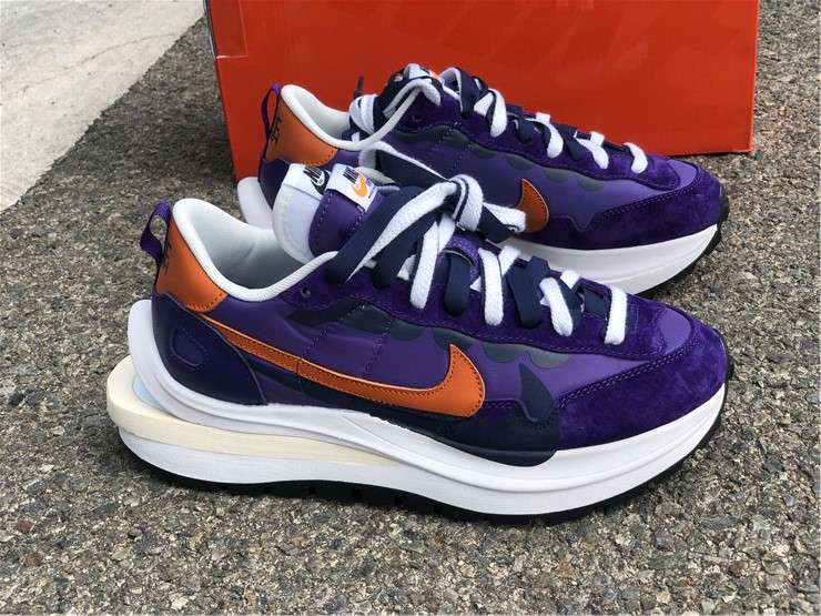 Sacai x Nike VaporWaffle ''Purple Orange''