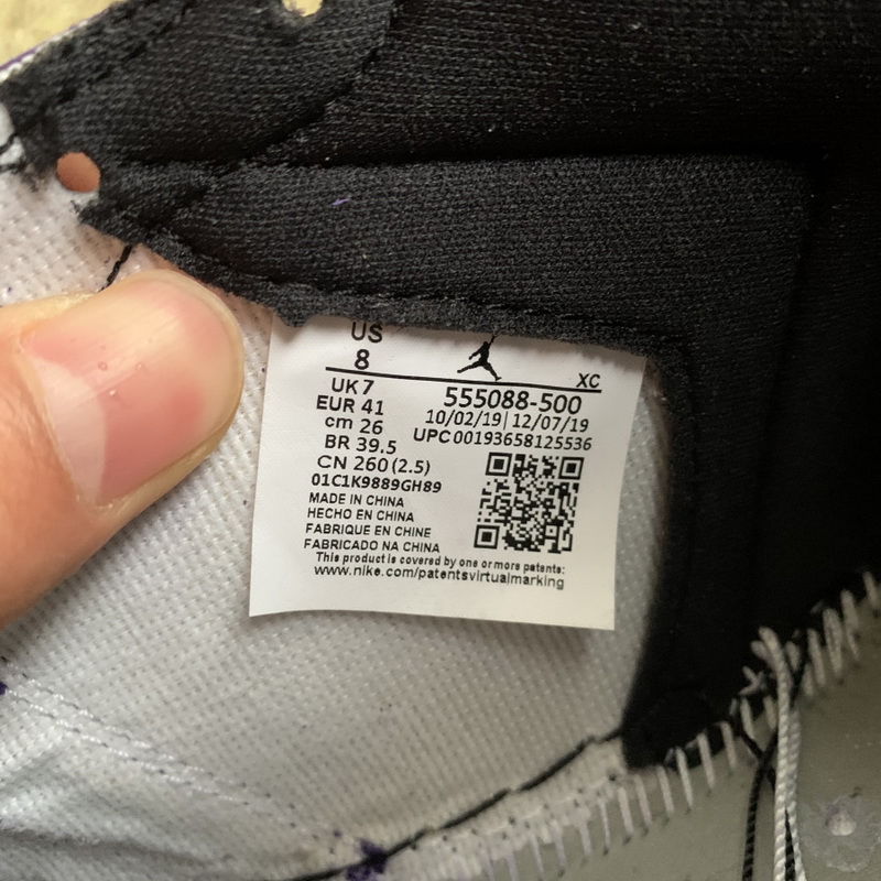 Air Jordan 1 High Court Purple White