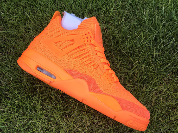 Air Jordan 4 Flyknit Orange Weave