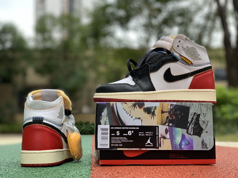 Union x Air Jordan 1 Retro High OG NRG White Red GS