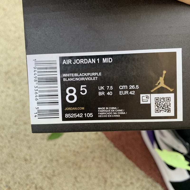 Jordan 1 Mid SE Purple