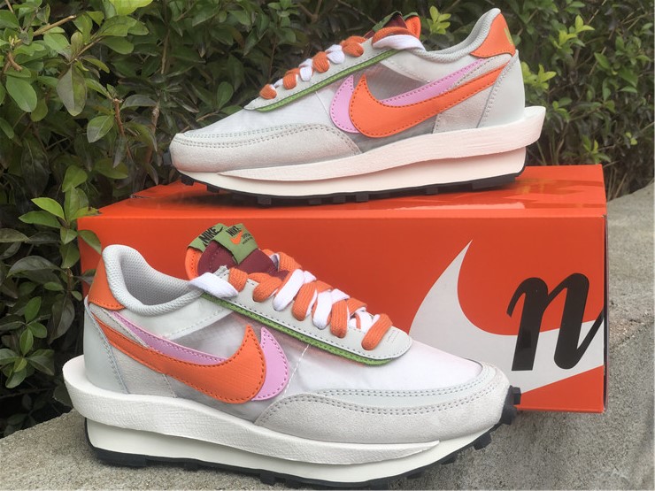 Sacai x Nike LD Waffle ''White Pink''