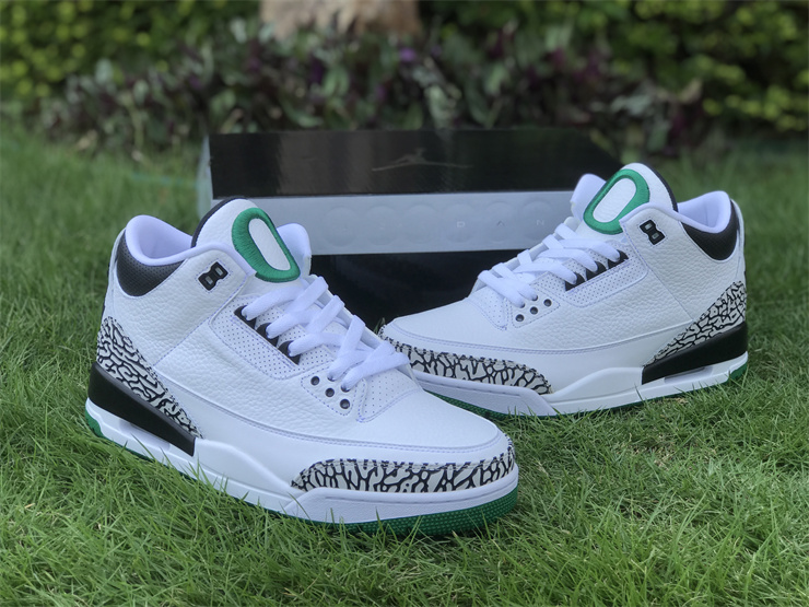 Air Jordan 3 Oregon White, Black and Green Ducks