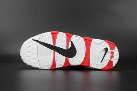 Supreme x Nike Air More Uptempo Varsity Red/White mens