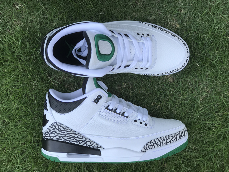 Air Jordan 3 Oregon White, Black and Green Ducks