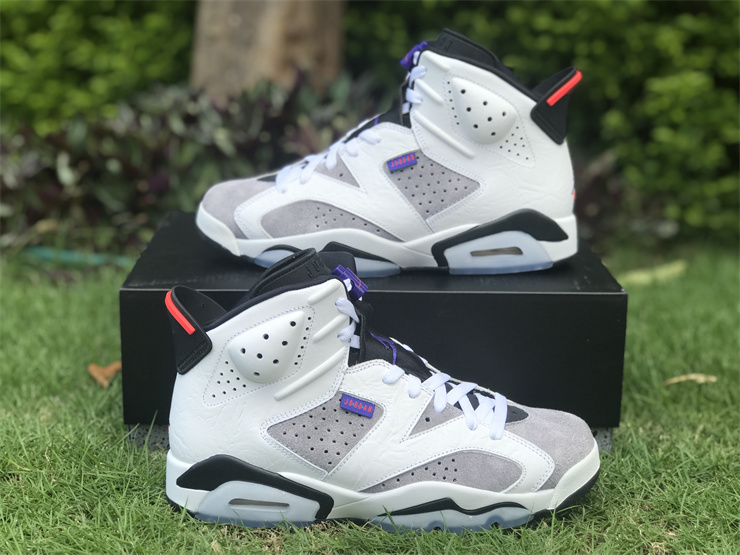 AIR JORDAN 6 Flint AJ6 UV gray crack
