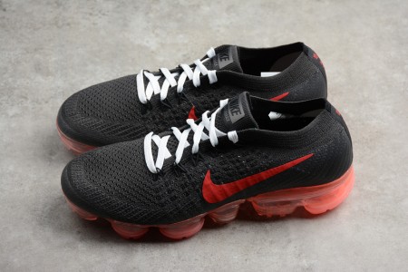 NikeLab Air VaporMax FlyknitBlack/Big Red womens