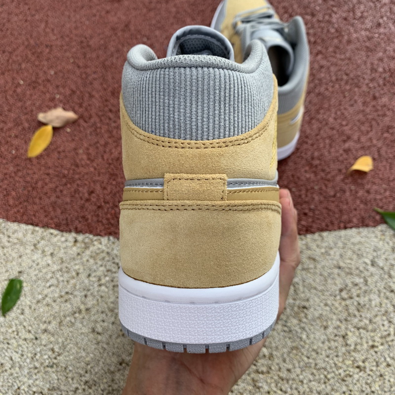 Jordan 1 Mid Mixed Textures Yellow