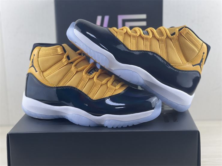 Air Jordan 11 Blue and yellow
