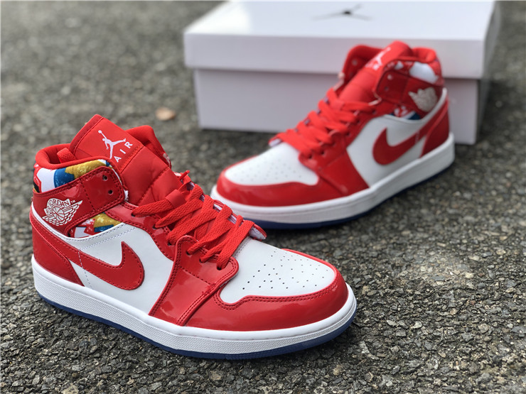 Air Jordan 1 Mid ''White Red''