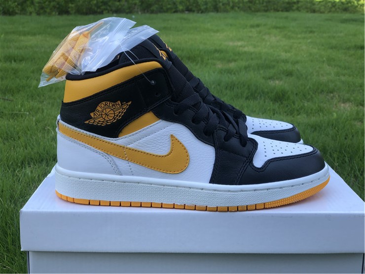 Air Jordan 1 Mid Black Yellow