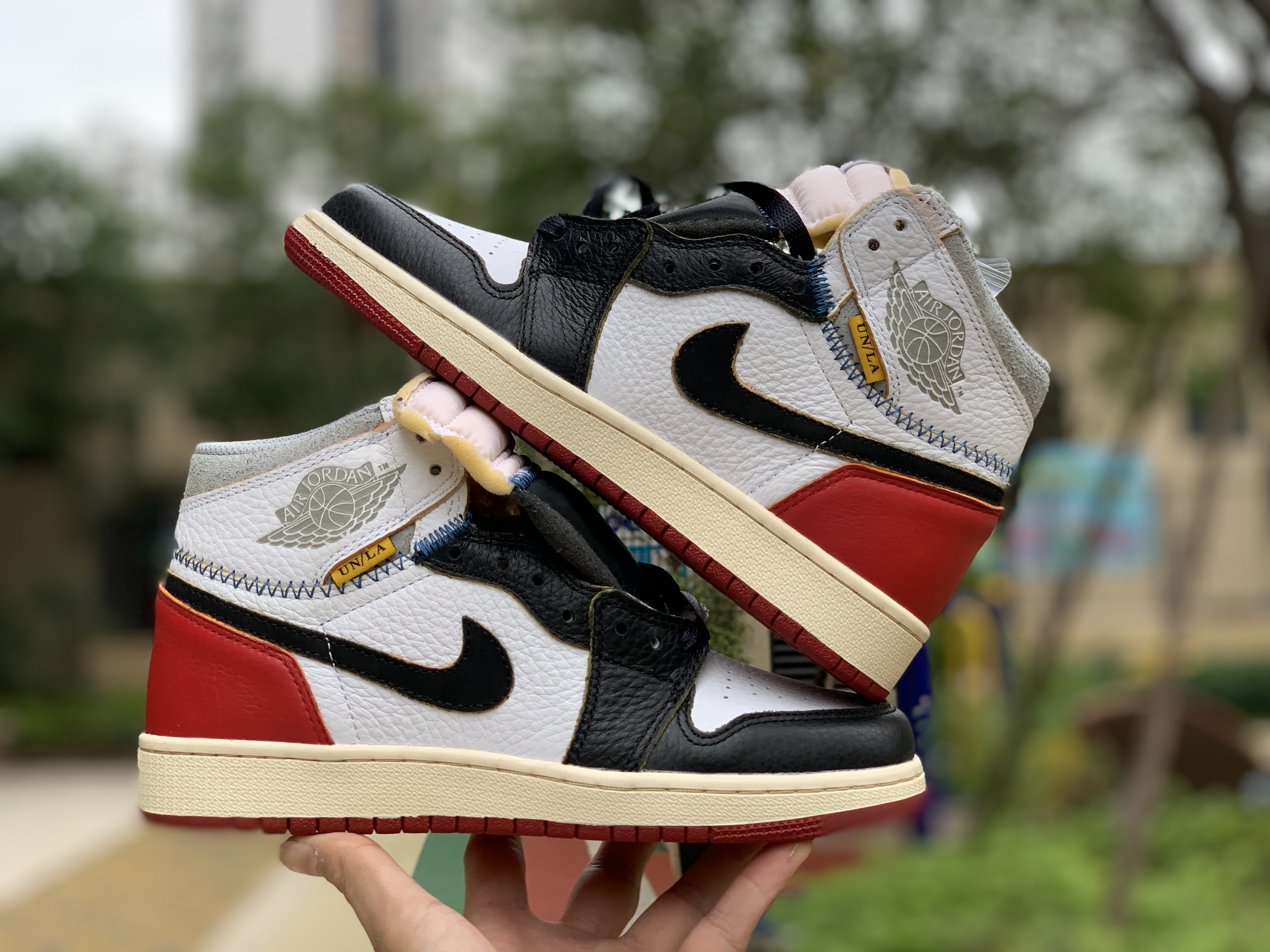 Union x Air Jordan 1 Retro High OG NRG White Red GS