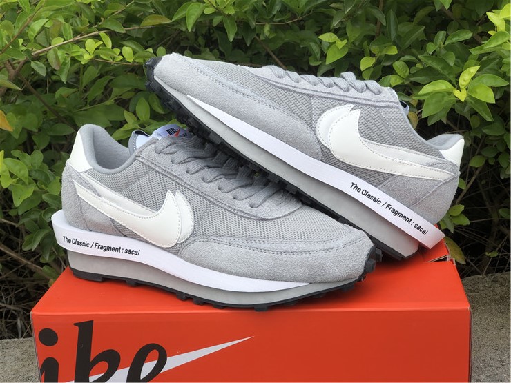 Fragment x Sacai x Nike LD Waffle ''White Grey''