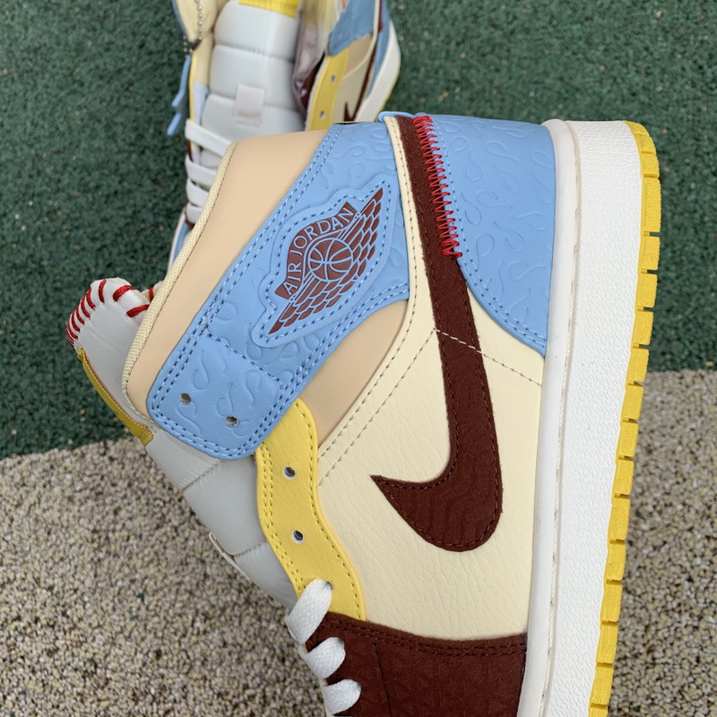 Jordan 1 Mid Fearless Maison Chateau Rouge