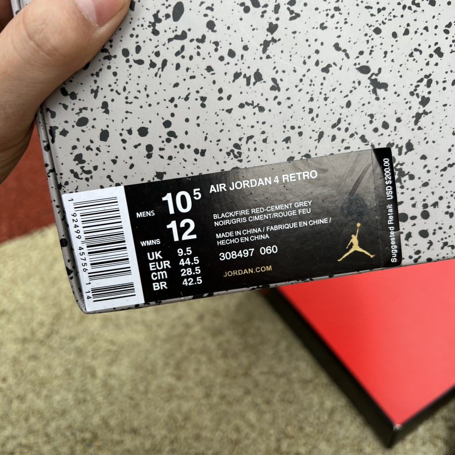 Air Jordan 4 Bred 2019