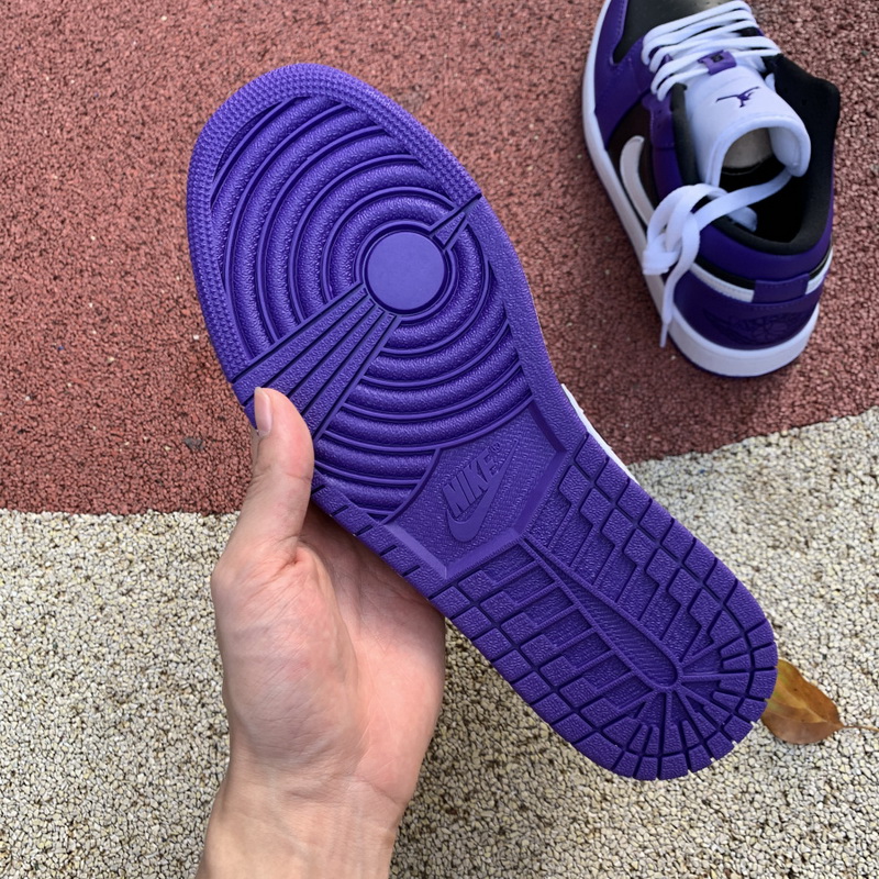 Air Jordan 1 Low Court Purple Black