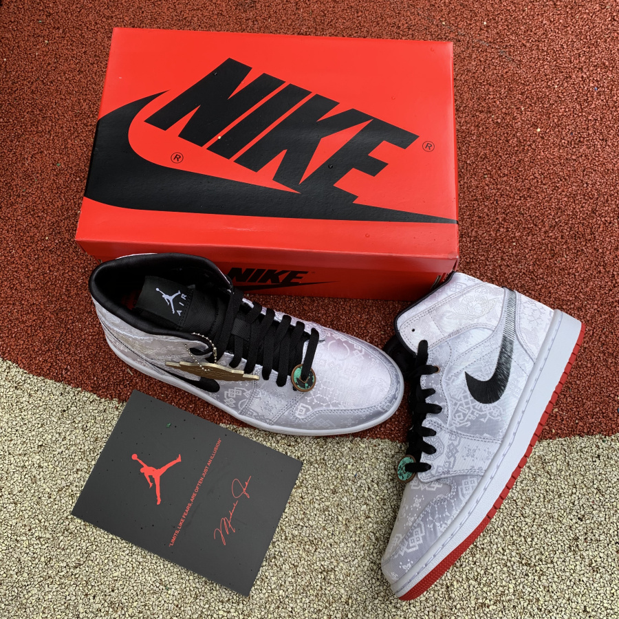 Jordan 1 Mid Fearless Edison Chen CLOT