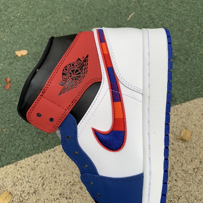 Jordan 1 Mid Rush Blue University Red
