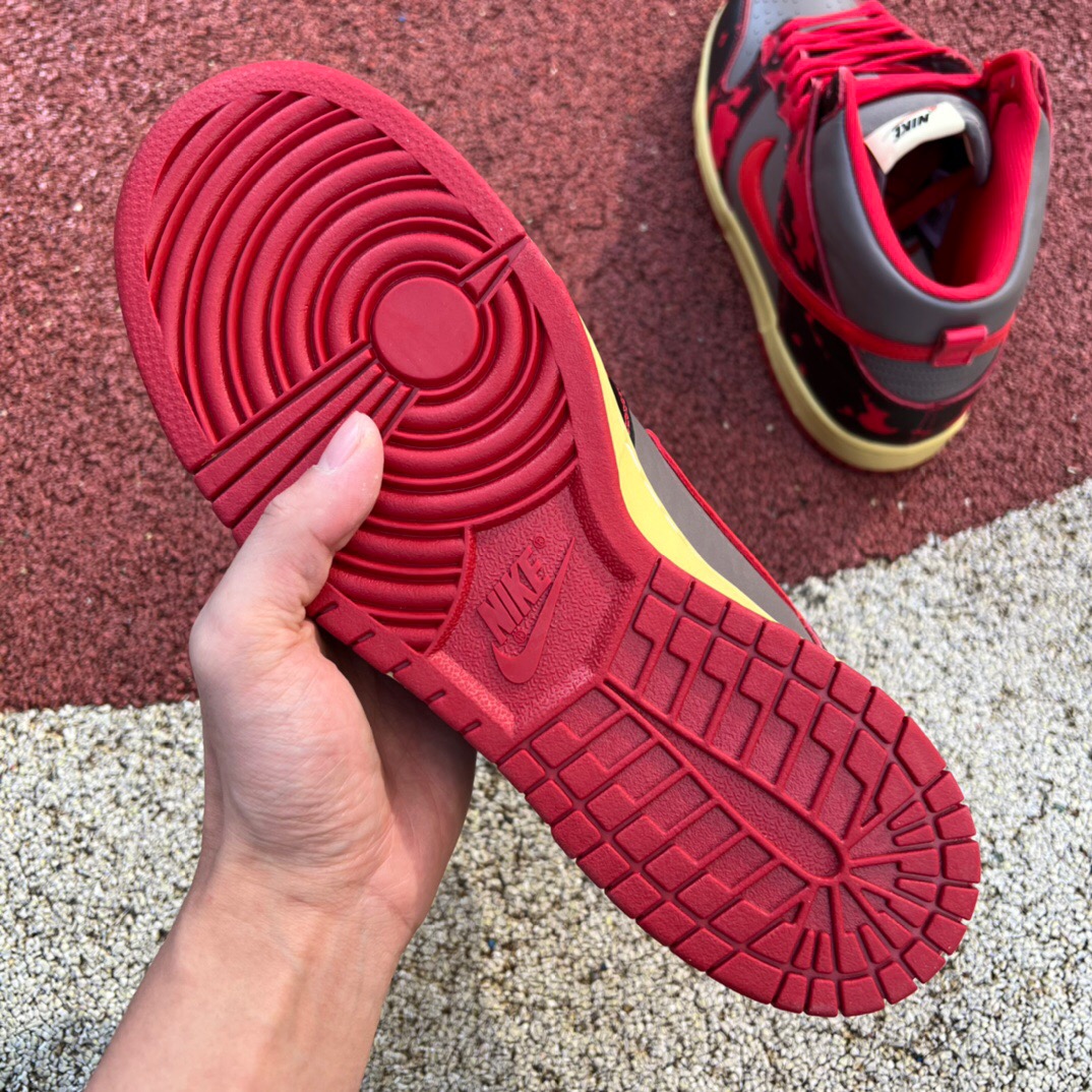 Nike Dunk High 1985 Red Acid Wash