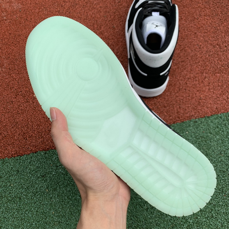 Jordan 1 Mid White Black Teal Tint