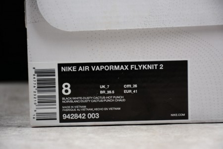 Nike Mens Air VaporMax Flyknit2.0 Hot Punch