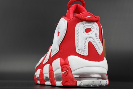 Supreme x Nike Air More Uptempo Varsity Red/White mens