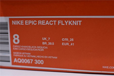 nike epic react flyknit olive