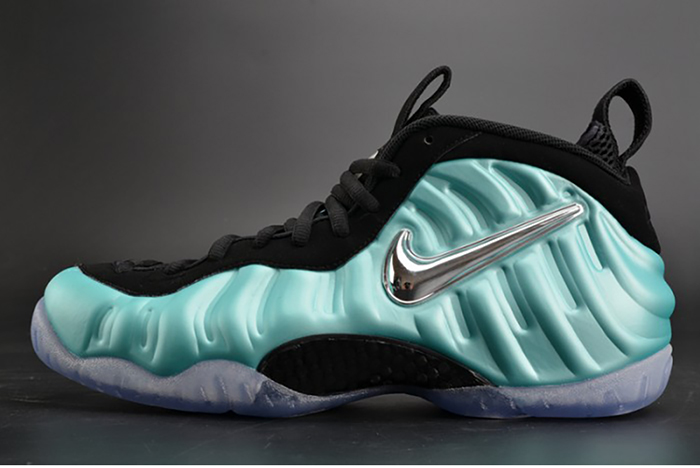 Nike Air Foamposite Pro Island Green Metallic Platinum mens