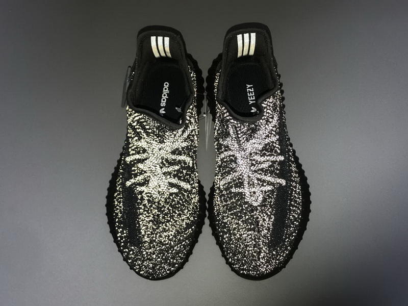Yeezy Boost 350 V2 Static Black full-reflective