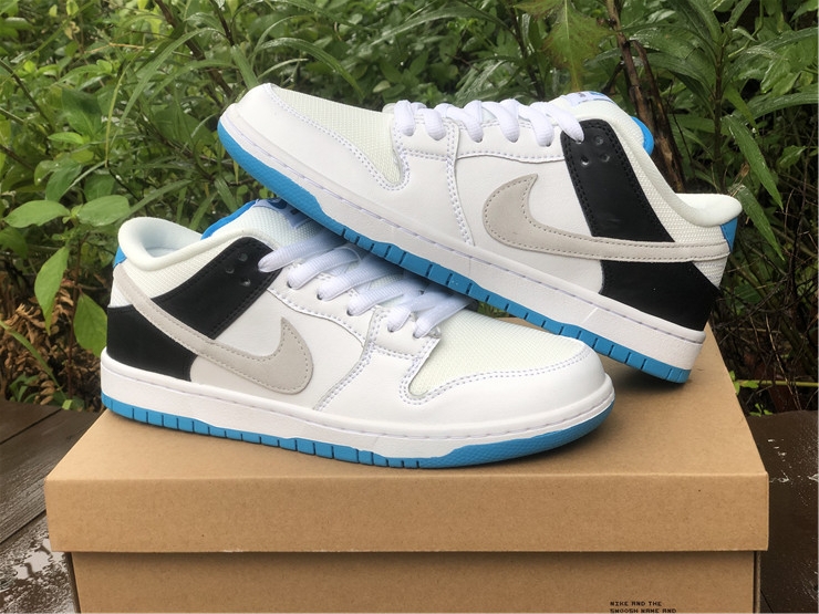 Air Jordan 1 SB Dunk Low ''White Black Aurora Blue''