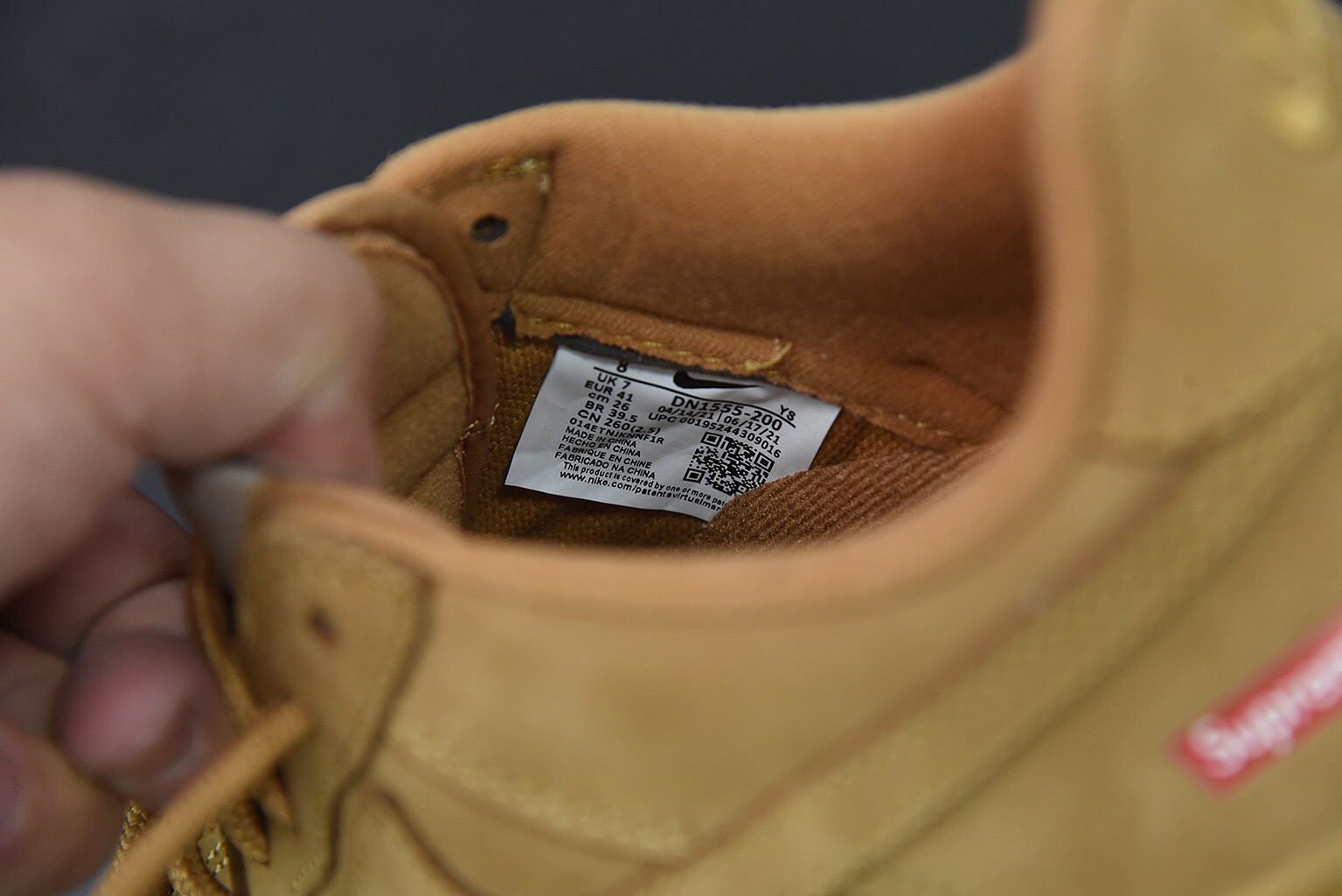 Nike Air Force 1 Low SP Supreme Wheat