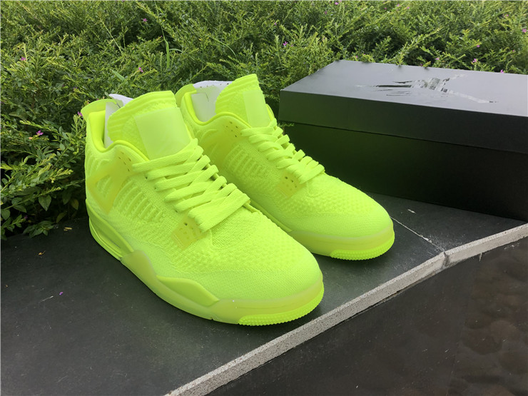 Air Jordan 4 Flyknit Fluorescent Green