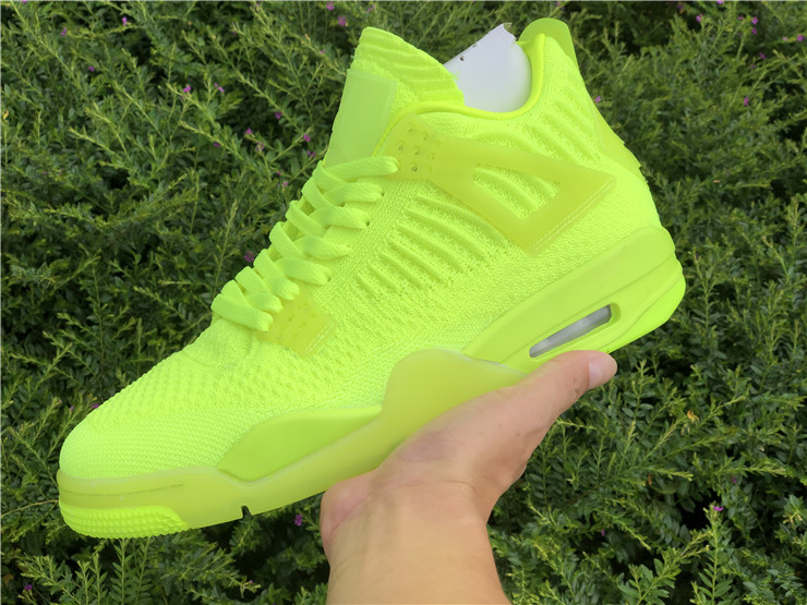 Air Jordan 4 Flyknit Fluorescent Green