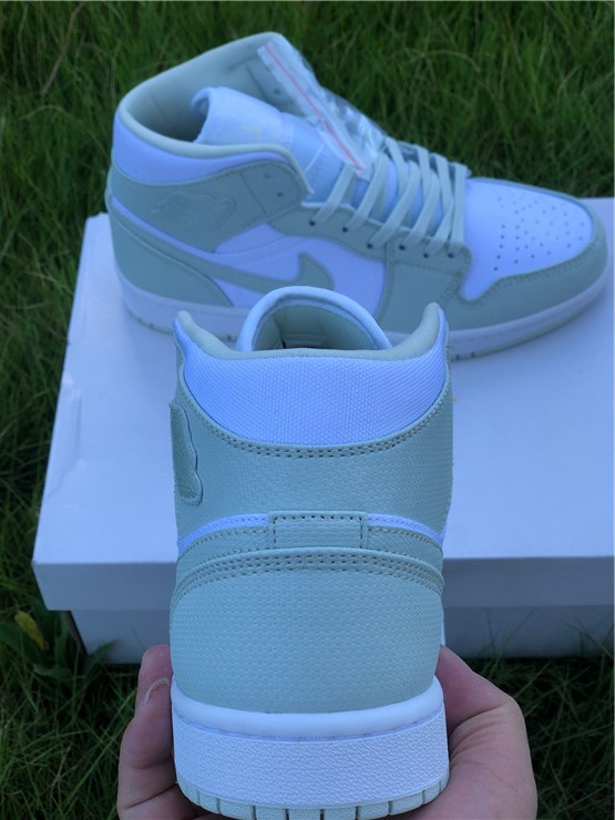 Air Jordan 1 Mid Spruce White