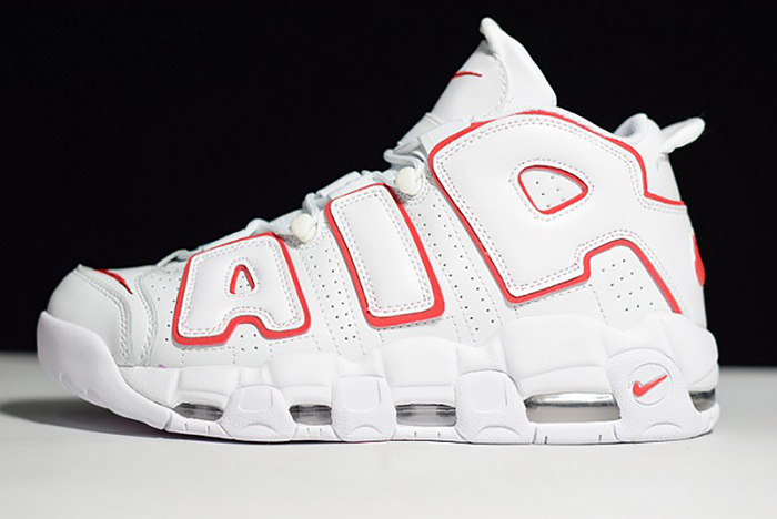 Nike Air More Uptempo 96 White Varsity Red