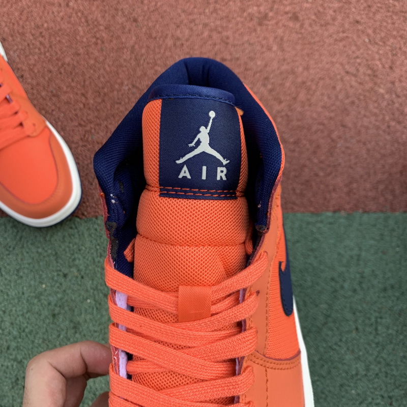 Jordan 1 Mid Turf Orange Blue Void
