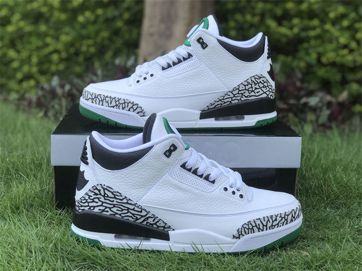 Air Jordan 3 Oregon White, Black and Green Ducks